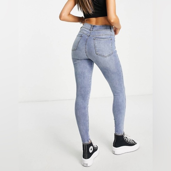 Spanx Ankle Skinny Pull On Jeans In Light Vintage Wash - Size Small Petite - New - Picture 12 of 12